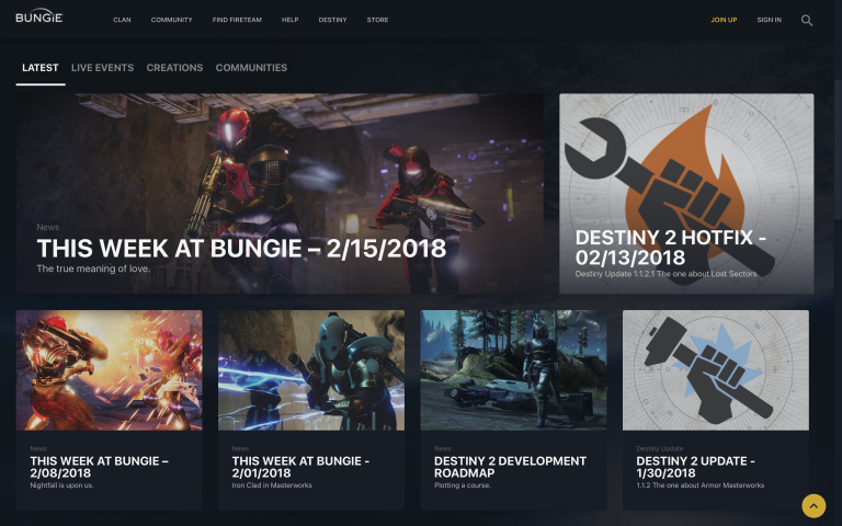 Click to go to the official Bungie website